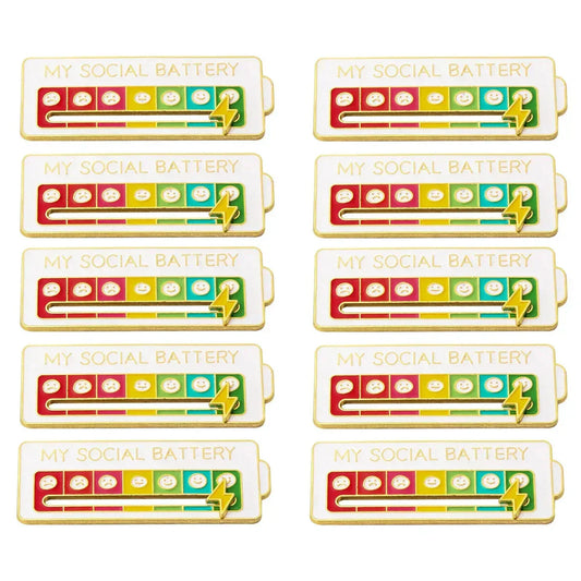 2025 Social Battery Status Brooch